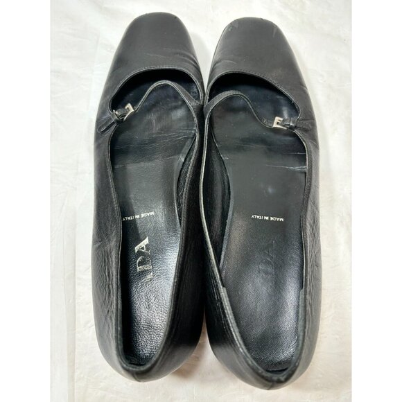Prada Mary Jane Black soft nappa leather Loafer Ballet Flats Size 8 - Picture 10 of 11